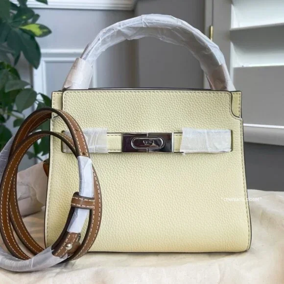 🌸NeW! Authenticated! Rare! Tory Burch PETITE LEE RADZIWILL DOUBLE BAG - Picture 11 of 17